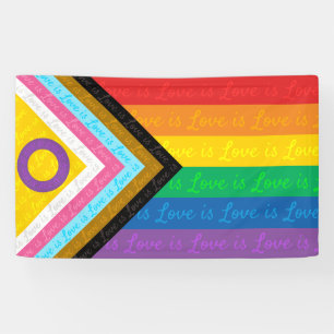Lona Bandera de orgullo Amor es Amor Estandarte