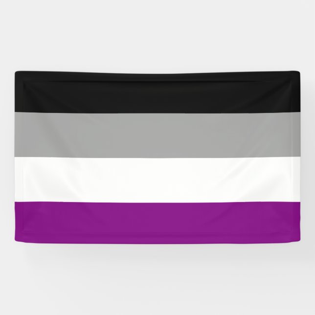 Lona Bandera de Orgullo Asexual (Horizontal)