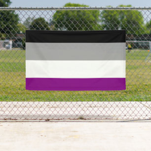 Lona Bandera de Orgullo Asexual