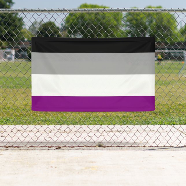 Lona Bandera de Orgullo Asexual (In situ)
