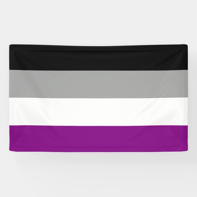 Lona Bandera de Orgullo Asexual (Horizontal)