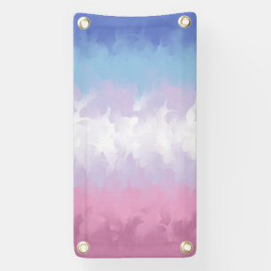 Lona Bandera de Orgullo Bigender Boho Pastel Esponjoso 
