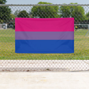 Lona Bandera de orgullo bisexual