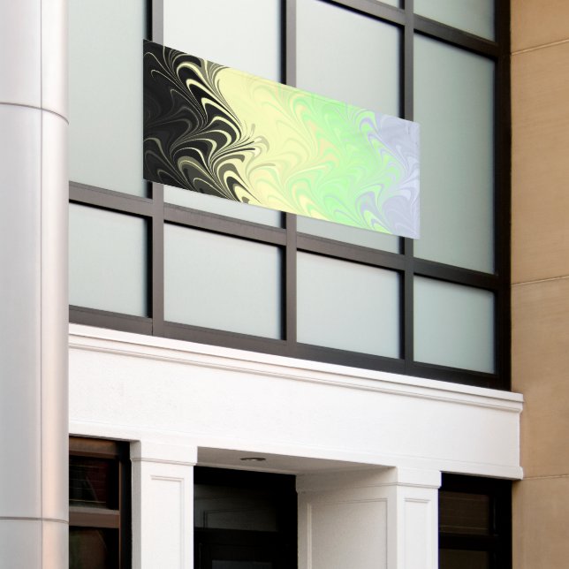 Lona Bandera de orgullo Cassgender abstracta marmoleada (Edificio exterior)
