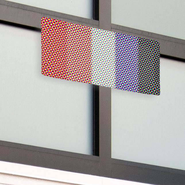 Lona Bandera de Orgullo Cupioromántico Abstracta Trippy (Edificio exterior)