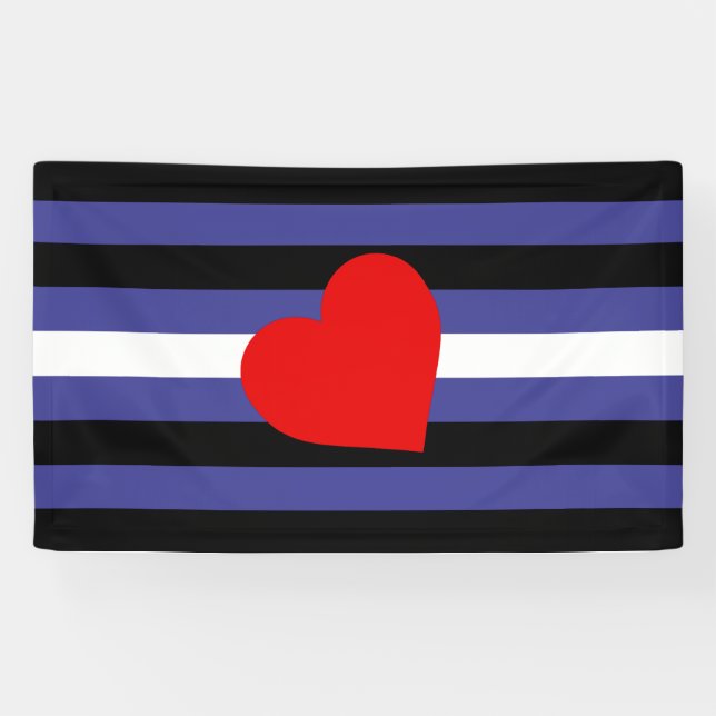 Lona Bandera de Orgullo de Cuero (Horizontal)