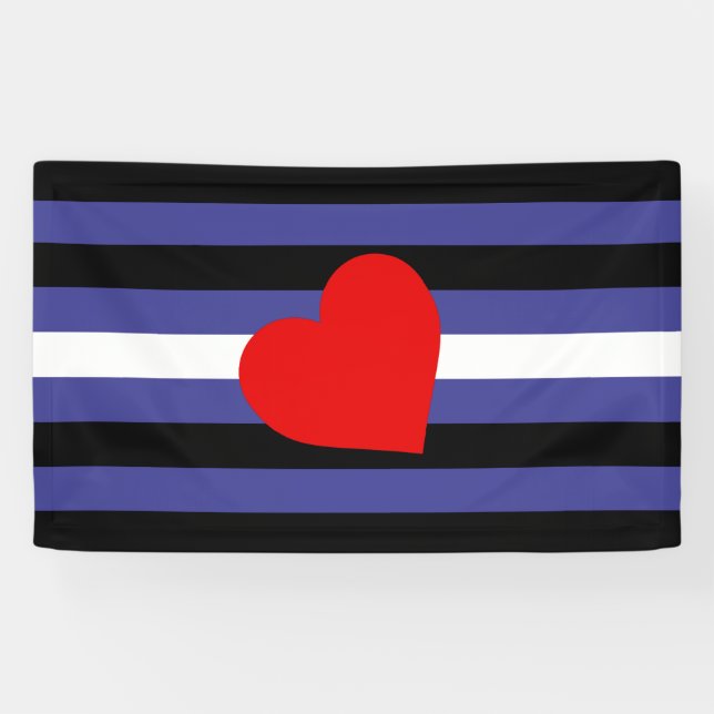 Lona Bandera de Orgullo de Cuero (Horizontal)