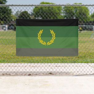 Lona Bandera de orgullo de uniforme militar