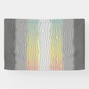 Lona Bandera de Orgullo Demifluid Abstracta Trippy Boho