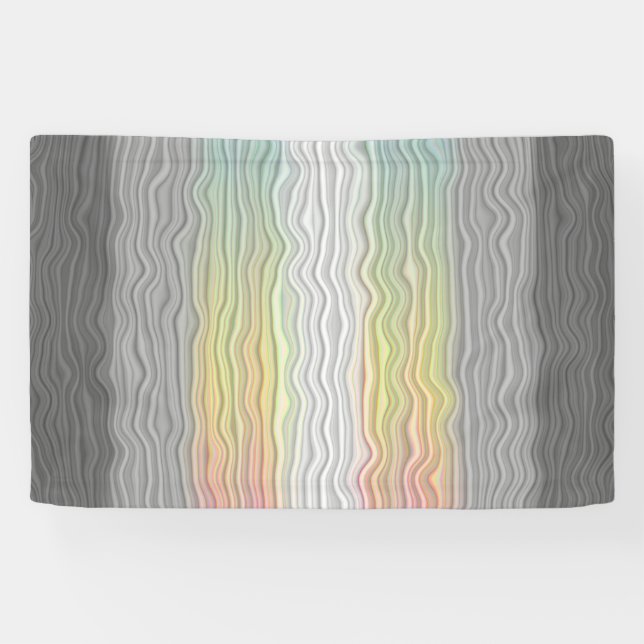 Lona Bandera de Orgullo Demifluid Abstracta Trippy Boho (Horizontal)