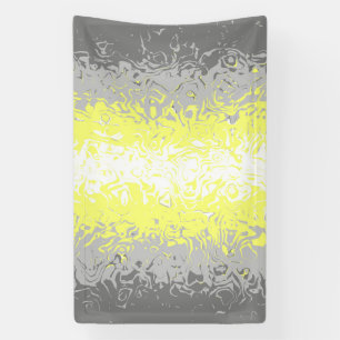 Lona Bandera de Orgullo Demigénero Abstracta Ondulada T