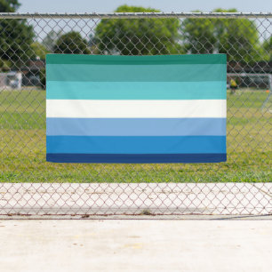 Lona Bandera de Orgullo Gay Masculino (Azul)