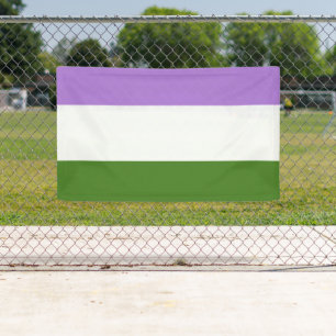 Lona Bandera de orgullo genderqueer