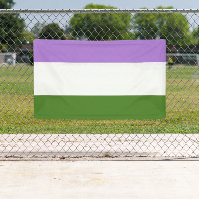 Lona Bandera de orgullo genderqueer (In situ)