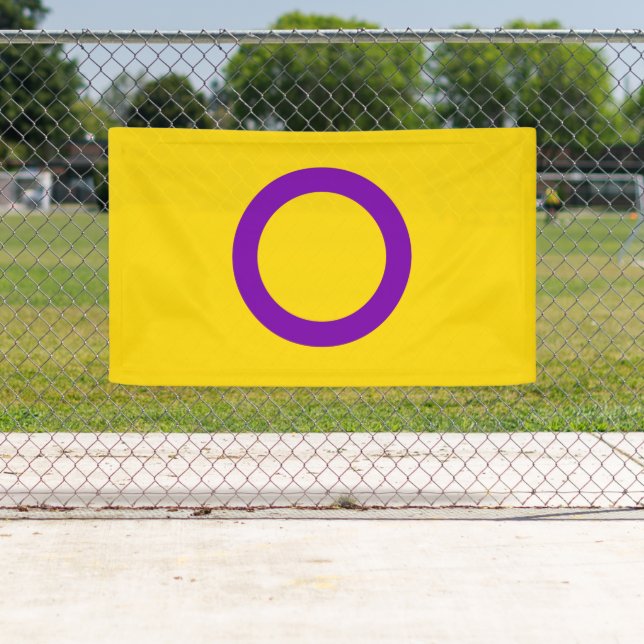 Lona Bandera de orgullo intersexual (In situ)