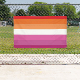 Lona Bandera de Orgullo Lesbiano
