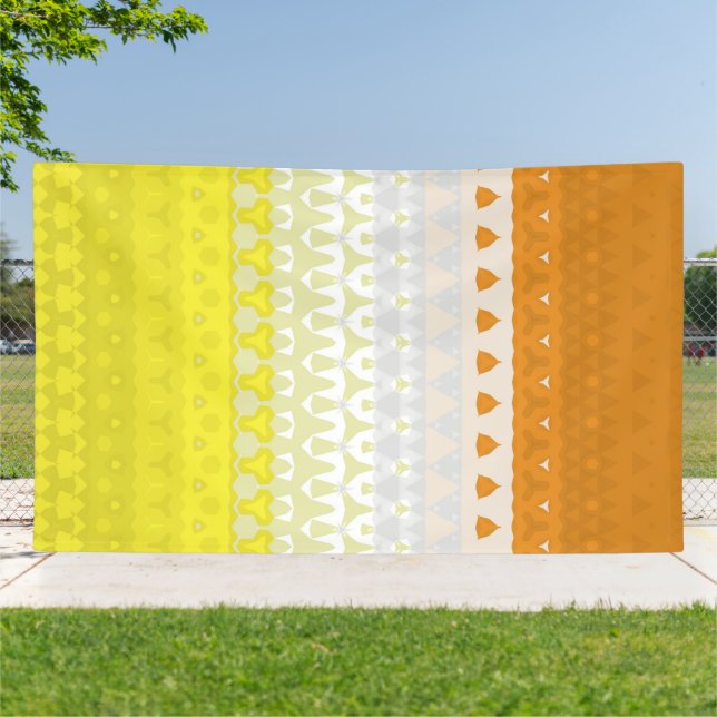 Lona Bandera de Orgullo Maverique Geométrica Boho Funky (Afuera)