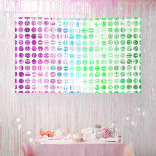 Lona Bandera de orgullo Toric abstracto boho ecléctico
