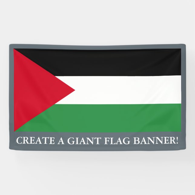 Lona Bandera de Palestina (Horizontal)