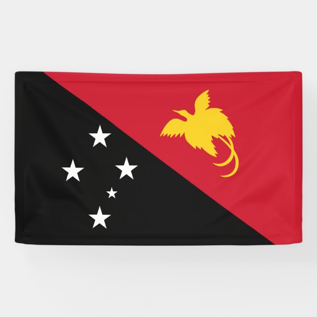 Lona Bandera de Papúa Nueva Guinea (Horizontal)