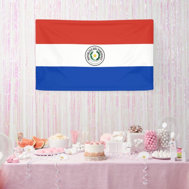 Lona Bandera de Paraguay (Fiesta)