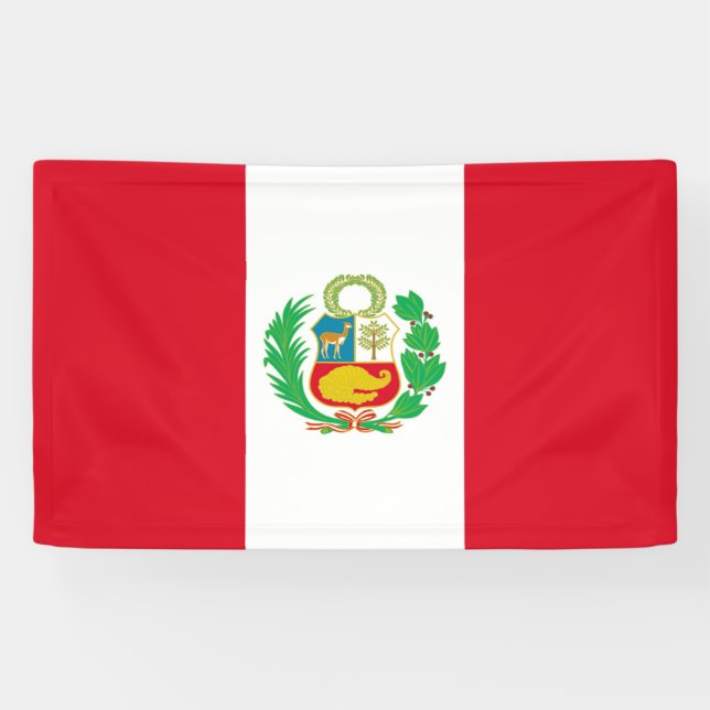 Lona Bandera de Perú (Horizontal)
