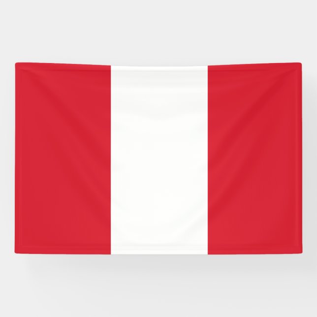 Lona Bandera de Perú (Horizontal)