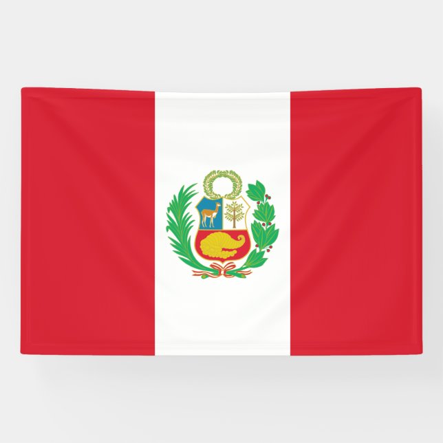 Lona Bandera de Perú (Horizontal)