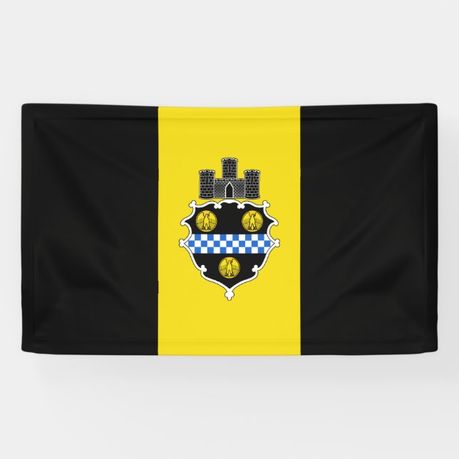 Lona Bandera de Pittsburgh (Pennsylvania) (Horizontal)