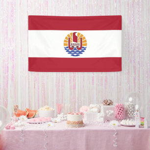 Lona bandera de Polinesia Francesa