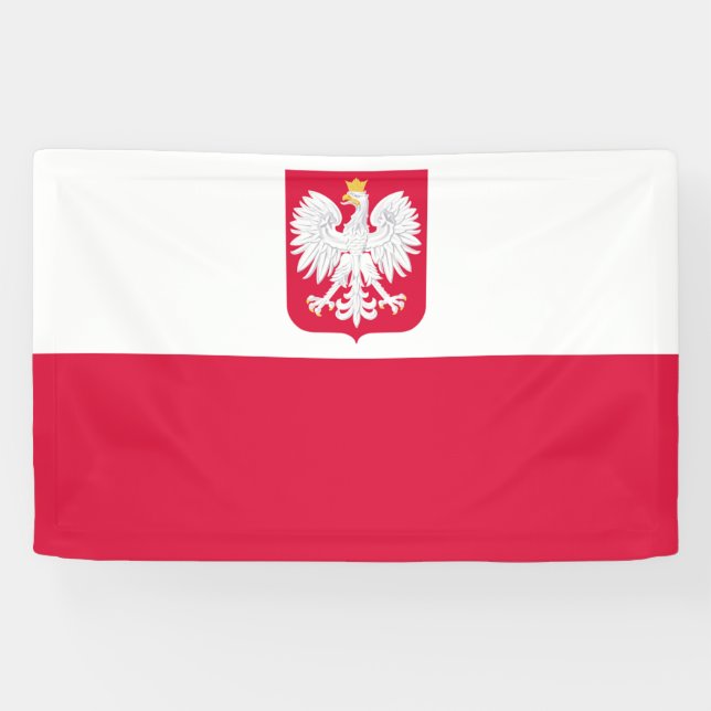 Lona Bandera de Polonia (Horizontal)