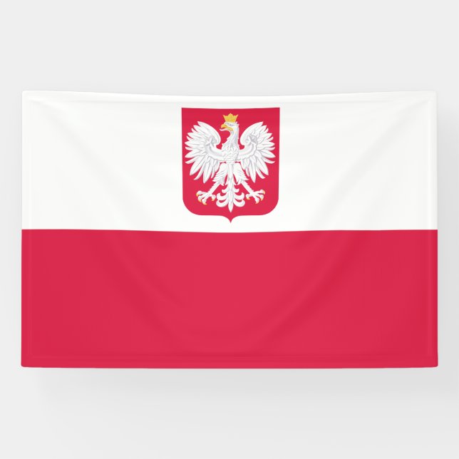 Lona Bandera de Polonia (Horizontal)