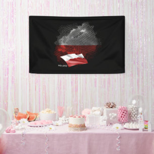 Lona bandera de Polonia
