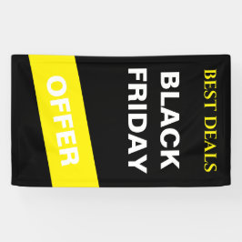 Lona Bandera de promoción de venta del Viernes Negro mo