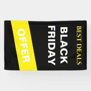 Lona Bandera de promoción de venta del Viernes Negro mo