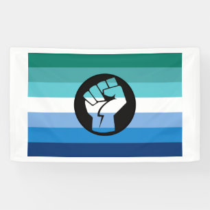 Lona Bandera de protesta de hombres gay