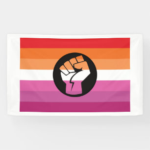 Lona Bandera de protesta lésbica