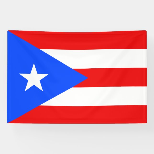 Lona Bandera de Puerto Rico (Horizontal)