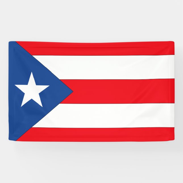 Lona Bandera de Puerto Rico (Horizontal)