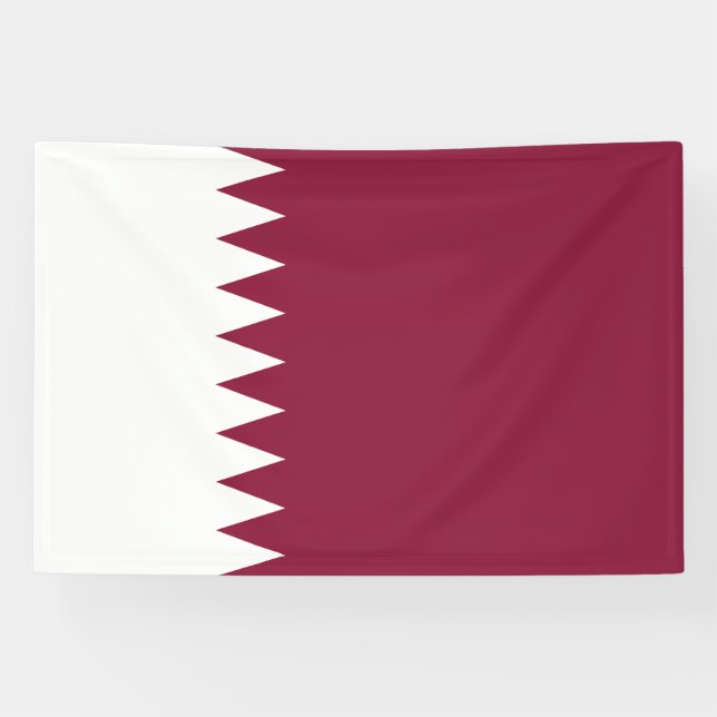 Lona Bandera de Qatar (Horizontal)