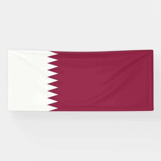 Lona Bandera de Qatar (Horizontal)