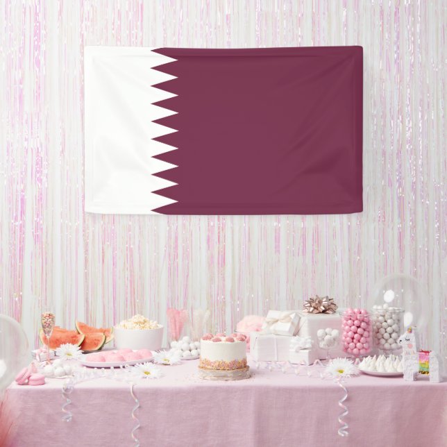 Lona Bandera de Qatar (Fiesta)