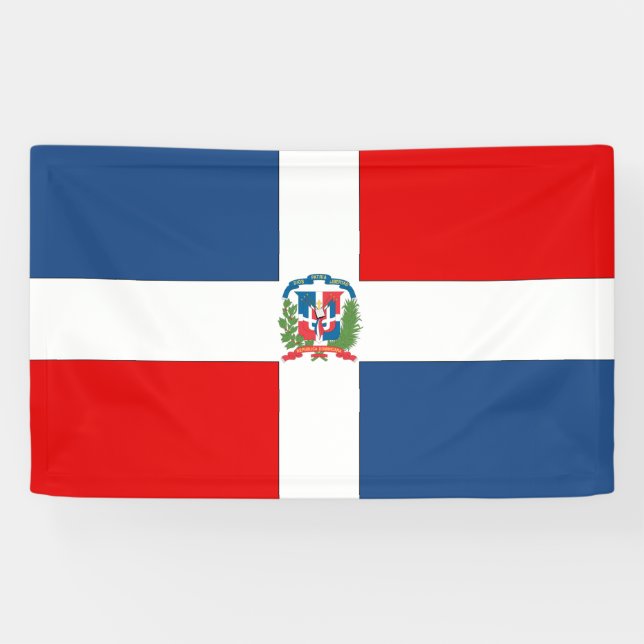 Lona Bandera de República Dominicana (Horizontal)