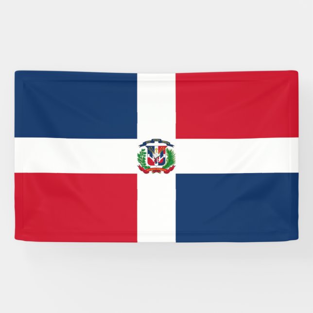 Lona Bandera de República Dominicana (Horizontal)