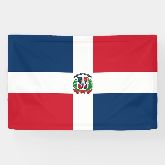 Lona Bandera de República Dominicana (Horizontal)