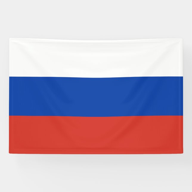 Lona Bandera de Rusia (Horizontal)