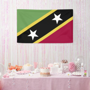 Lona Bandera de Saint Kitts y Nevis