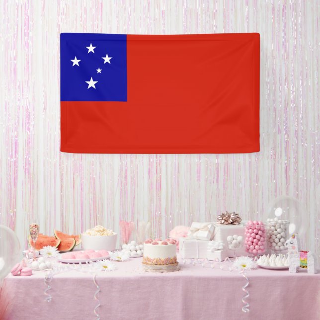 Lona Bandera de Samoa (Fiesta)