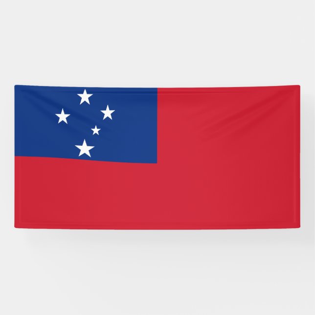 Lona Bandera de Samoa (Horizontal)