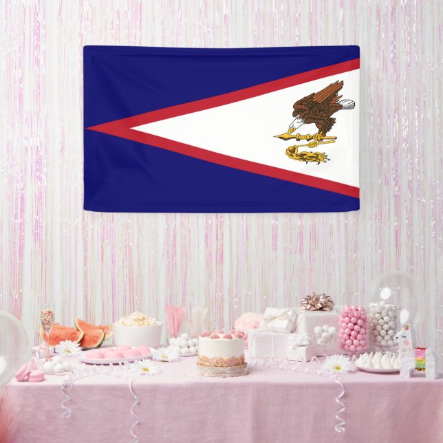 Lona Bandera de Samoa Americana (Fiesta)